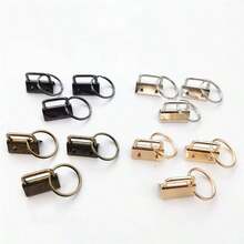 20/40PCS Webbing Tail Clip Key Fob Hardware 25mm Keychain Split Ring With Tool Pliers For Wrist Wristlets Cotton Tail Clip - Multicolor - View 4