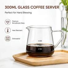 17oz/25oz Borosilicate Glass Coffee/Tea Pot With Wooden Handle, Removable Infuser, Stovetop - Multicolor - View 10
