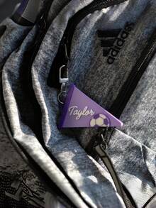 Personalized Soccer Bag Tag | Custom Name Soccer Keychain & Backpack Accessory | 3D-Printed Tournament Team Gift - Multicolor - View 6