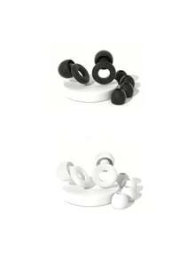 1 Pair Silicone Earplugs, Includes 2 Earplugs And 4 Replacement Accessories. Designed For Sleep And Noise Isolation, Won't Cause Harm To Ears. Effectively Prevents Nighttime Noise And Snoring Interference. Soft Material, Smooth Surface, Ergonomic Design, Won't Cause Discomfort. - 1 Set - View 20