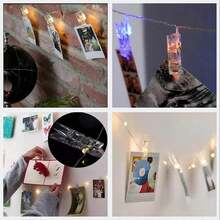 50/100pcs Mini Transparent Photo Clips, Colorful Mini Photo Clips, Clothes Clips, Binder Clips, Clothesline Clips, Transparent Spring Plastic Hanging Clips, Towel Photo Clips, DIY Photo Wall Home Decor, Suitable For Hanging String Lights Photos, Perfect Birthday Gift For Family And Friends - Multicolor - View 7