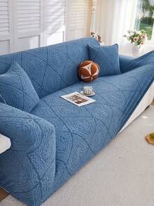 1 cái vỏ bọc sofa co giãn jacquard chống trượt cho phòng khách phòng ngủ bảo vệ chống vết bẩn thú cưng dùng 4 mùa trang trí nhà mùa thu phong cách boho họa tiết huy hiệu cho sofa 1/2/3/4 chỗ - Màu xanh lam - Xem 7