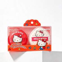 Miniso 2pcs Hello Kitty Jumbo Size Cotton Candy Texture Makeup Sponge Puff With Storage Box, Soft & Skin-Friendly, Quick Makeup Application Tool (1pc) - Red - View 8