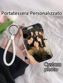 1pc Custom Photo Id Holder, Double-Sided Personalized Design, Custom With Your Photo, Suitable For Student ID, Work Badges, Public Transport Passes. - Multicolor - View 2