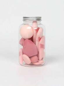 مجموعة 15 قطعة من إسفنجات المكياج مع وعاء تخزين، تشمل 3 إسفنجات مكياج، 3 إسفنجات مكياج صغيرة، 3 وسادات بودرة، 3 وسادات بودرة صغيرة، 3 وسادات أصابع صغيرة؛ إسفنجات مكياج لتطبيق أساس مثالي، متوافقة مع المكياج السائل والكريمي والبودرة؛ إسفنجات مكياج متعددة الألوان خالية من اللاتكس، للاستخدام الجاف والرطب، مناسبة لتطبيق كريم الأساس؛ - متعدد الألوان - مشاهدة 4