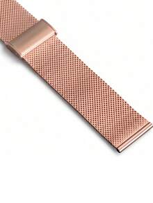 1pc Milanese Loop 304 Stainless Steel Quick Release Rose Gold Strap Compatible With Apple Watch HW DW, Unisex (Watch Not Included) - Rose Gold - View 10