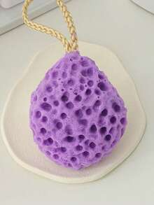 1pc Honeycomb Bath Sponge, Soft Exfoliating Shower Scrubber, Rich Lather, Suitable For Delicate Skin, Unisex, Bath Accessories, Body Scrubber - Multicolor - View 10