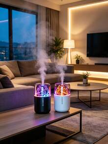 Realistic Volcano Lava Mini Small Humidifier, Seven-Color Ambient Light, Car Aromatherapy Mist Diffuser, Suitable For Bedroom, Living Room, Office, Increase Air Humidity, Relieve Indoor Dryness, Holiday Party, Perfect Holiday And Birthday Gift Choice - Multicolor - View 5