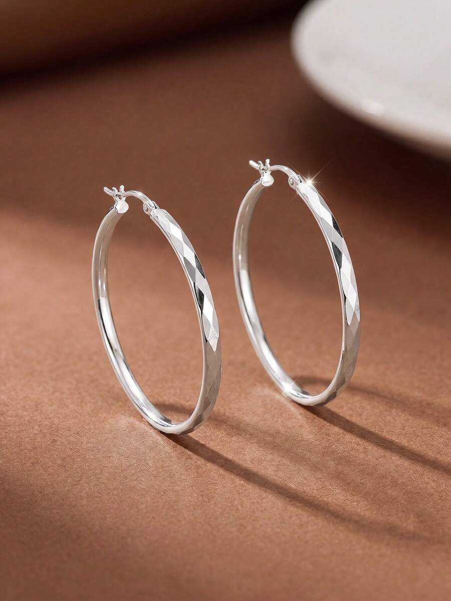 1 Pair Round Earrings, Women's Gift, Original Design, Charming Vintage Party Exquisite Jewelry