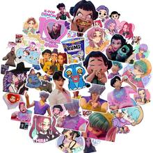 Hasbro 60pcs/1set Popular K-Pop Demon Hunter Girl Group Stickers Idol Demon Hunter Movie Graffiti Waterproof Notebook Stickers - Multicolor - View 8