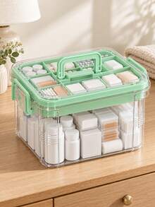 Medicine Storage Box, Large Capacity Multi-Layer Pill Organizer, Emergency First Aid Kit, Portable Medicine Box For Home, Dorm, Travel, College Students, Medicine Cabinet Organizer - Multicolor - View 3