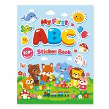 My First Alphabet Learning Sticker Book For Toddlers, ABC Letter Sticker Book With 200+ Cartoon Illustration Stickers, A To Z Early Education Cognitive Game Book, English Enlightenment Quiet Book, Educational Handmade Sticker Learning Toy, Portable Travel Interactive Sticker Picture Book, Birthday Gift For Boys And Girls - Baby Blue - View 5