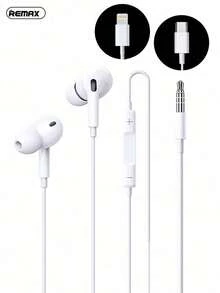 REMAX Wired In-Ear Headphones Ergonomic Design Comfortable Fit Clear Calls Lightweight And Comfortable Enjoy Lossless Sound Quality Compatible With Apple And Huawei - View 1