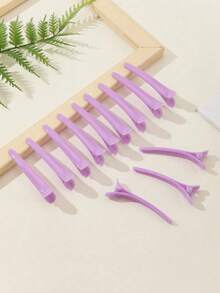 12pcs Hair Clips, Styling, Non-Slip Plastic Duckbill Crocodile Clips, Women's Plastic Duckbill Crocodile Styling Hair Tools, Hair Tools, Hair Products And Accessories - Multicolor - View 9