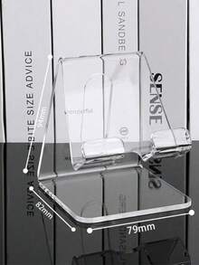 3pcs Transparent Acrylic Desktop Phone Stand, Multi-Functional Non-Slip Portable Phone Holder, Suitable For Various Phones And Tablets, Essential Accessory For Desk, Bedroom, Back To School Season, Study Table And Travel - Multiple Styles - View 11