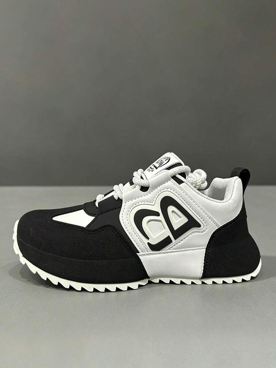 Plus Size Fashionable Sports Casual Sneakers, Breathable Lightweight Running Shoes, Versatile & Perfect Matching