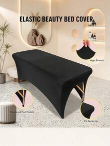2pcs Elastic Massage Bed Sheets For Eyelash Extension Bed, Suitable For Beauty Salon - Multicolor - View 7