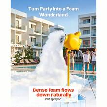 Máquina de espuma   , cañón de espuma con control de ángulo ajustable para fiestas, cañón de burbujas con tanque de agua de 37 cuartos, diseño vertical estable, máquina para crear espumas densas para reuniones, celebraciones y fiestas. - Amarillo 37 cuartos - Ver 2