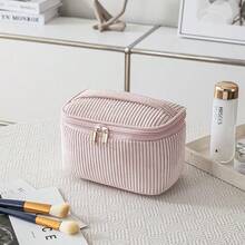 1pc Makeup Bag, Girls Lipstick And Cosmetics Storage, Pink Cute Small Item Organizer, Suitable For Travel And School, Easy To Carry - Multicolor - View 1
