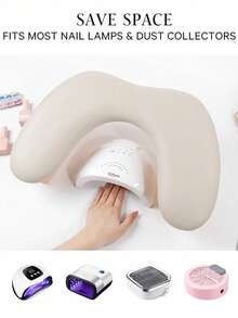 Foldable Angled Butterfly Nail Hand Rest Pillow, Dual Hand Manicure Armrest Pad, Designed For Nail Table - Multicolor - View 3
