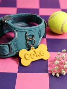 1pc Custom Pet Tag, Personalized Bone Shape Dog Collar Tag With Pet Name, Durable For Dogs & Cats, Lightweight Puppy Name Tag, Minimalist Pet Accessory, Everyday Pet Gift - Multicolor - View 7