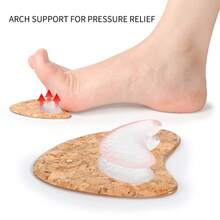 1 Pair - New Multi-Color Honeycomb Silicone Front Palm Pads, High Heel Half-Size Pads Anti-Slip Shock Absorption Front Foot Cushion, Walking Cushioning Pressure Relief, Suitable For Sandals And Shoes - Multicolor - View 6