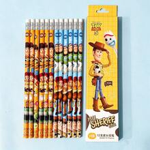 Disney Zootopia Woody & Judy Cartoon Pencil, Round Barrel With Leather Cap, Dual-Cut Hexagonal Wooden Pencil For Students, Learning Supplies, Prize Gift, 12pcs/Box - 12-pack - View 12