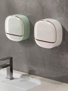 10pcs Wall-Mounted Soap Holders, Waterproof Flip Cover Design, Minimalist Soap Box, Suitable For Men And Women, Durable, For Kitchen, Bathroom, Shower, Home Bathroom Decor Storage Accessory, Travel Essential Shower Storage Rack - Multicolor - View 11