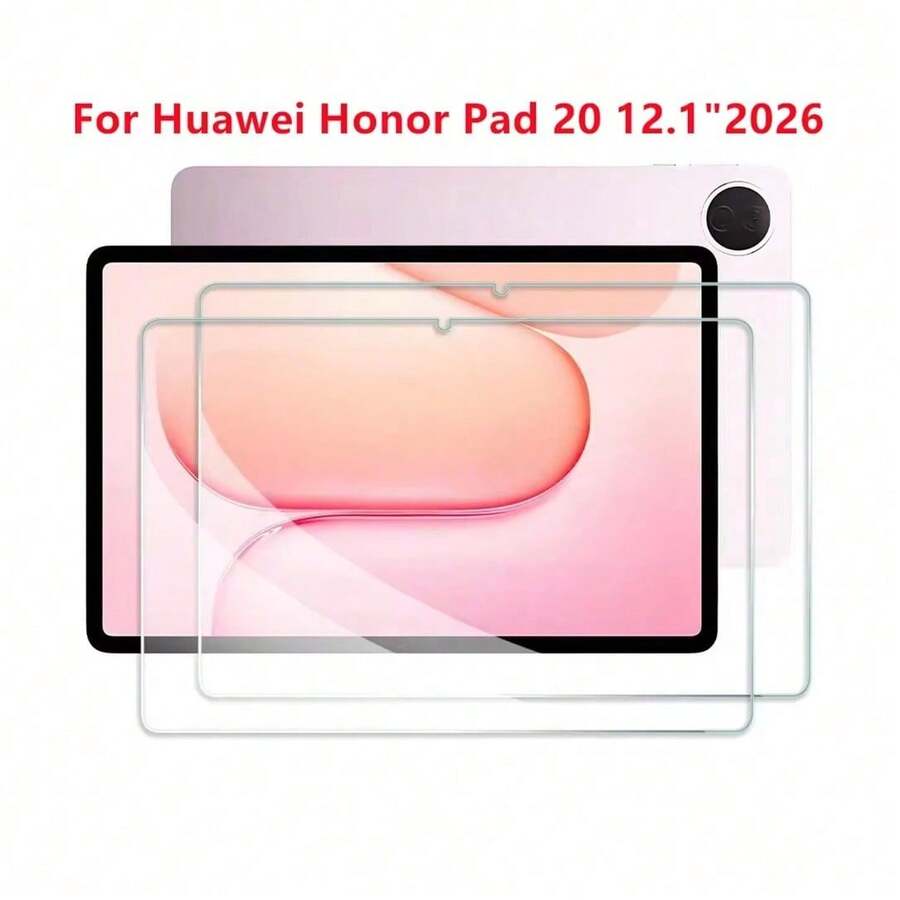 2入組 鋼化玻璃螢幕保護貼,適用於 Honor Pad X9b Max、Pad X9a、Pad 10 2025 (12.1 吋)、MagicPad4、MagicPad3、MagicPad2、Pad 20 Pro、Pad 20、Pad V9、Pad 9、Pad X7,9H 硬度、高透明度、無氣泡、光滑表面、防刮、超清晰、易安裝 - 無色 - 查看 1