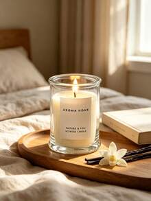 1pc Luxury Scented Candle Gift, Suitable For Birthday, Wedding, Thanksgiving And Christmas Decoration, Create Warm Atmosphere, Suitable For Home Decor And Graduation Gift, Long-Lasting Indoor Fragrance, Graduation Gift - one-size - View 1