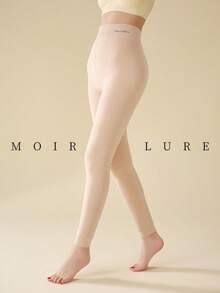 MOIRÉALLURE 1Pair FLEECE-LINED TIGHTS For Daily Life - Clear - View 5