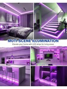 LED UV Black Light Strip, Purple LED Light Strip With USB Interface And Switch, UV LED Black Light For Fluorescent Dance And UV Body Paint - USB Purple Light Strip - View 7