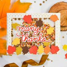 Autumn Leaf Lace Metal Cutting Die, Suitable For DIY Scrapbooking Decoration Craft Die Cutting Embossing Card Making Template Scrapbook And Craft Photo Album Decoration Embossing - LG26-8476 - View 5