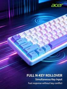 Acer OKR289, Wireless Membrane Keyboard, Triple-Mode Connection, Slim And Silent, Universal For Office, Home, Laptop, And Desktop - View 6