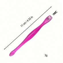 Nail Cuticle Pusher Dead Skin Remover V-Shaped Cuticle Pusher/50pcs - Hot Pink - View 4