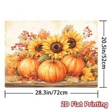 1PC Pumpkin Diatomite Absorbent Welcome Doormat, Christmas Halloween Decor Rug, Multi‑Purpose Mat For Stovetop, Coffee Station, Water Bar Counter, Indoor & Outdoor Front Door, Kitchen Home Decor Area Floor Mat - Multicolor - View 4