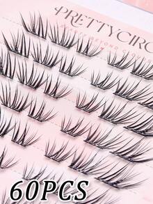 10-Row Glue-Free Segmented Clustered Upper Eyelashes, Suitable For Beginners, Lightweight And Natural Design, Soft And Comfortable To Wear, Easy To Apply, Natural Eye Makeup - C - View 4