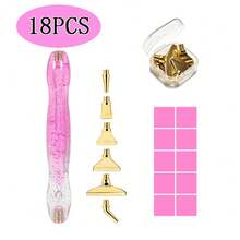 New Threaded Diamond Dot Drilling Tool, Multipurpose Stainless Steel Threaded Tip, Perfect For DIY Mosaic Embroidery Art Projects - A - View 15