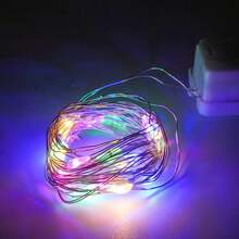 6PACK Fairy Lights, Battery Powered Flashing Indoor String Lights, 3 Flashing Modes Switchable By Button, Perfect For Home, Mason Jar Vase, Wedding Engagement, Party, Christmas Tree Decoration - Multicolor - View 3
