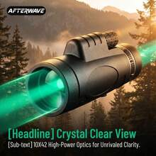 High Magnification Monocular Telescope, Non-Slip Ergonomic Handheld Design, Precision Metal Focus Structure, Sharp Imaging, Comes With Full Set Of Accessories, Suitable For Ball Games, Outdoor Camping, Adult Long-Distance Observation Portable Tool - Multicolor - View 1
