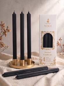 Halloween Black Long Stem Scented Candle Set, Smokeless Soy Wax Candles, Halloween Decor Candles, Gift Box Scented Candle Set, Halloween Home Decor Candles, Christmas Home Decor Candles, Can Be Paired With Gift Decor Candles, Gift For Women, Gift For Best Friend - Gear Rod - View 6