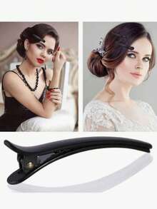 12pcs Hair Clips, Styling, Non-Slip Plastic Duckbill Crocodile Clips, Women's Plastic Duckbill Crocodile Styling Hair Tools, Hair Tools, Hair Products And Accessories - Multicolor - View 5