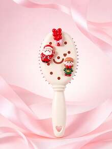 Christmas Hole Comb Christmas Series Air Cushion Comb, Christmas Cute Anti-Frizz Massage Comb, Portable Mini Hair Comb - Multicolor - View 9