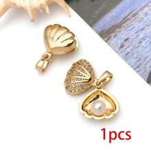 1pc 18K Gold Plated Marine Life Charms Mermaid Starfish Turtle Dolphin Shell Brass Pendants For DIY Handmade Jewelry Making Accessories - Gold - View 27