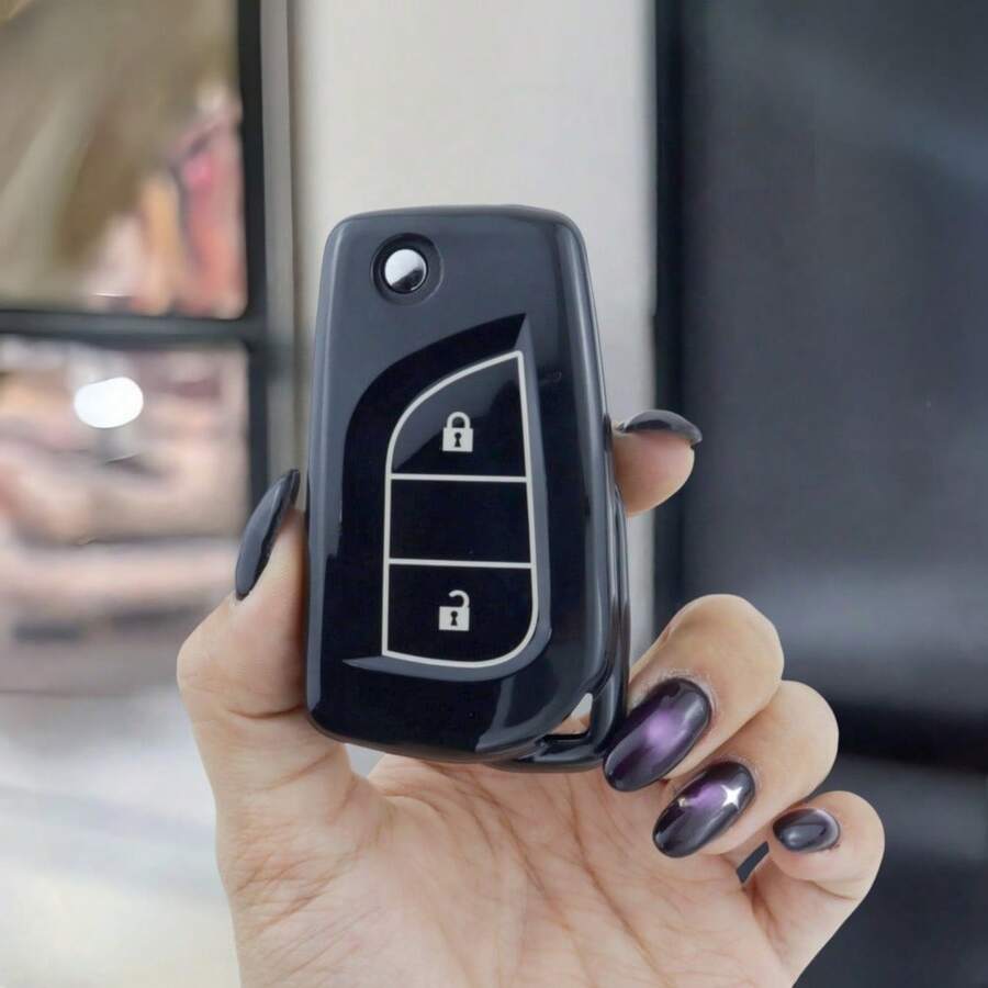 Car Key Case Cover Fob Shell For T O Y O T A For Corolla For Altis For Auris For Aygo For Yaris For Camry For RAV4 Fashionable And Keybags Suitable For Girls