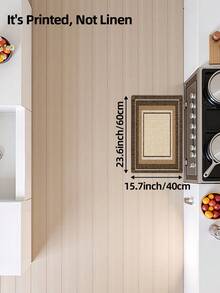 DAJIANG 1pc 3D Faux Linen Print Long Kitchen Runner Rug, Doormat, Suitable For Bathroom, Kitchen, Bedroom, Living Room, Bedside, Machine Washable, Easy To Clean, Pet-Friendly Decorative Mat - Warm Sand Dreamweave - View 14