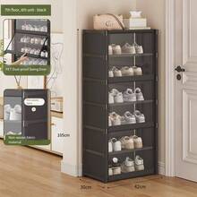 Large Freestanding Transparent Dust-Proof Shoe Rack - Multi-Layer Shoe Storage Box With Durable Metal Structure, Holds Multiple Pairs, Suitable For Entryway, Hallway, Living Room, Bedroom Storage Display Cabinet, Shoe Storage Organizer, Holiday Storage, Birthday Gift - Multicolor - View 16