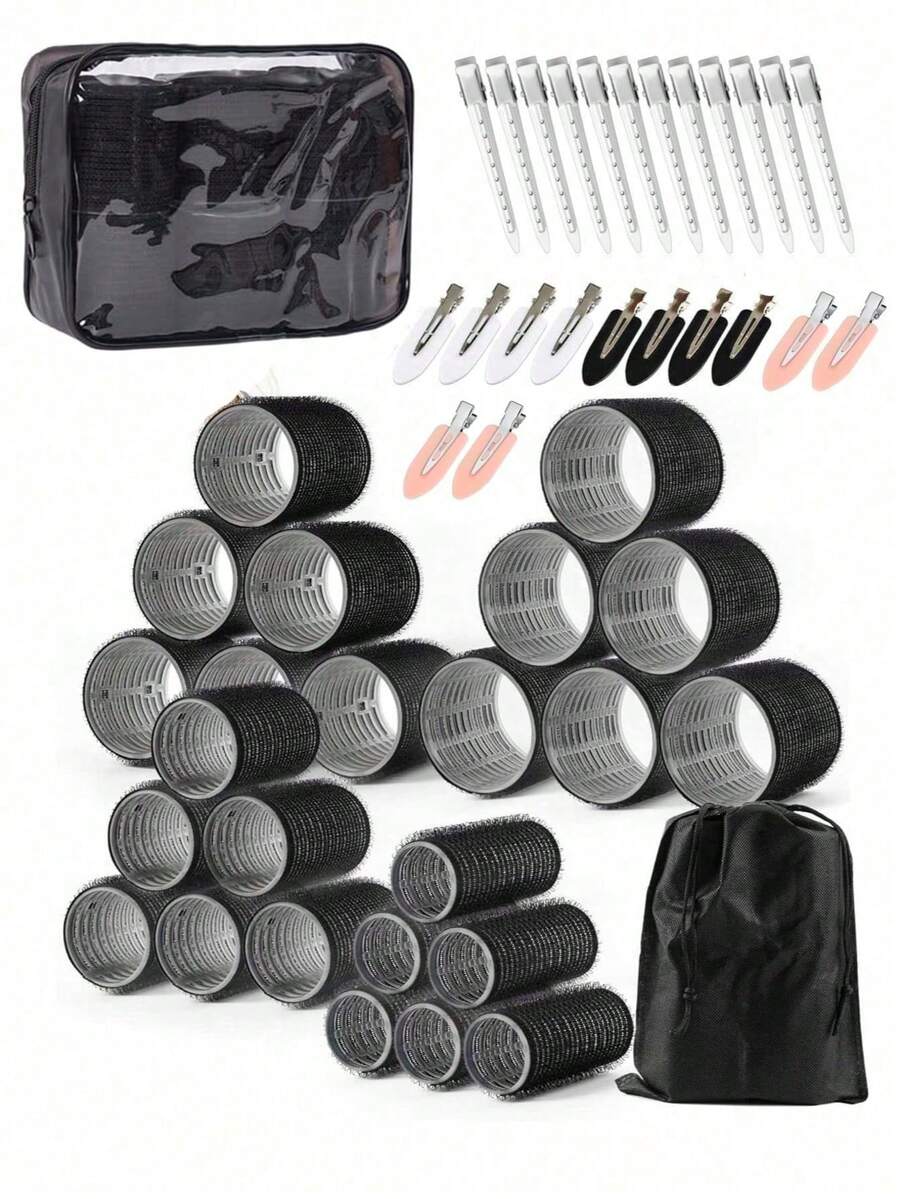 50pcs Seamless Hair Clips Bangs Clips Flat Hairpins Side Hair Accessories Duckbill DIY - Multicolor - View 1