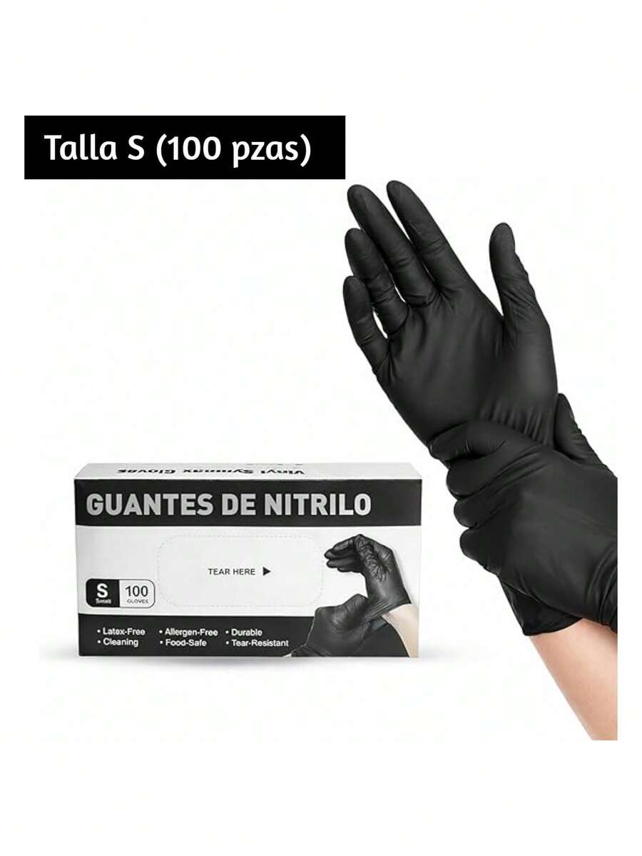 Household Gloves - 100Pcs Black - View 1