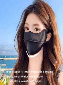 舒适时尚的女士口罩 - 防风，加厚3D保暖，带耳钩，尼龙材质，可水洗，女士保暖防护口罩，极具吸引力，秋冬防风防寒，护眼 - 彩色 - 查看 5